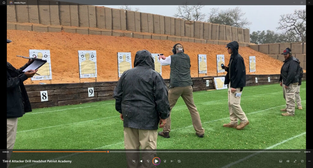 4 attacker drill Tim at Patriot Academy