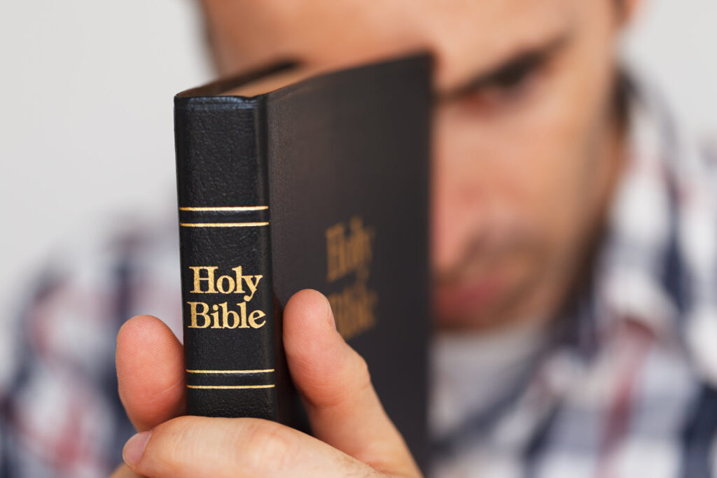 Bible man praying Techsmith subscription