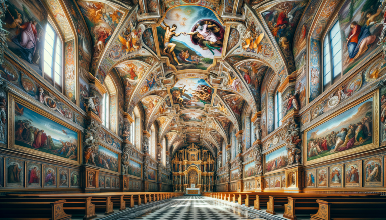 AI generated image of the Cistine Chapel angels