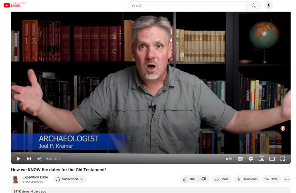 Archaeologist Joel Kramer Expedition Bible