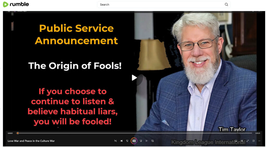 Love War and Peace in the Culture War on Rumble