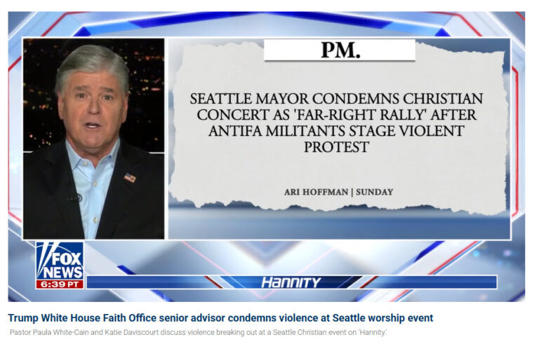 WA ST Mayor violence Antifa