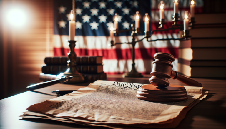 bill of rights judges gavel flag for lesson 6 in school of tyrants